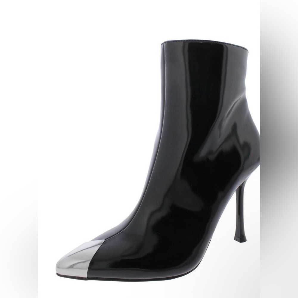 INC International Concepts Black and Silver Heeled Boots